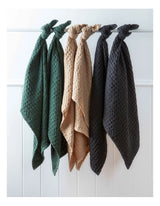 Chunky Waffle Kitchen Towel 2 Pk - Olive