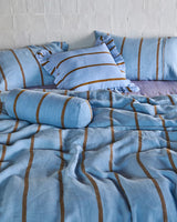 Como Stripe Linen Quilt Cover