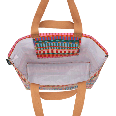 Shopper Tote Blocks and Stripe