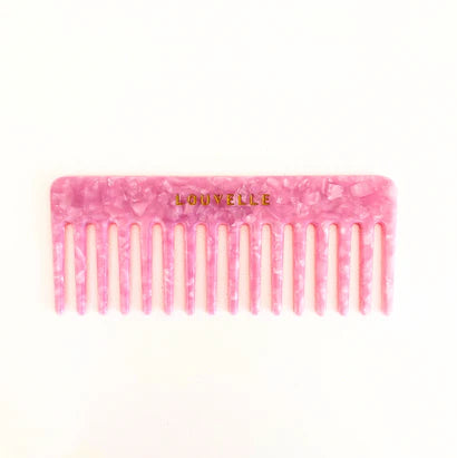 Wide Tooth Comb in Pink Sherbet