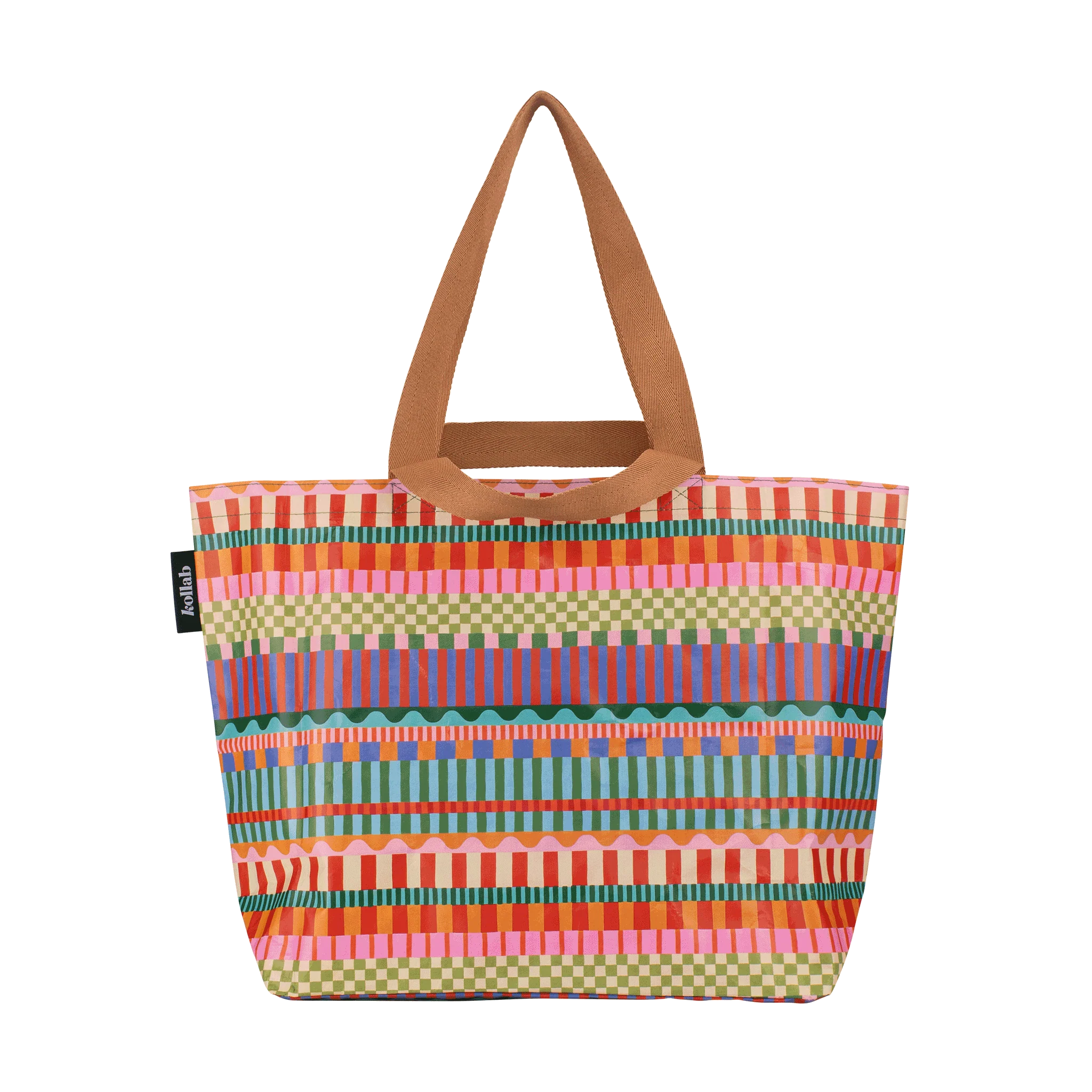 Shopper Tote Blocks and Stripe