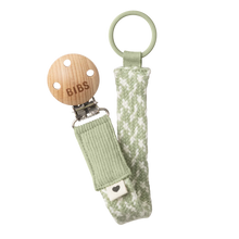 Load image into Gallery viewer, Pacifier Clip - Sage/Ivory
