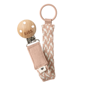 Pacifier Clip - Blush/Ivory