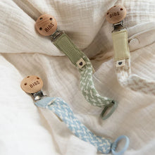 Load image into Gallery viewer, Pacifier Clip - Petrol/Baby Blue
