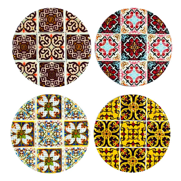 Ceramic Coaster - Criss Cross