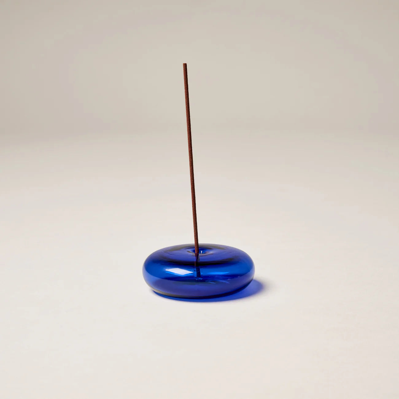 Glass Vessel Incense Holder - COBALT
