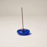 Glass Vessel Incense Holder - COBALT