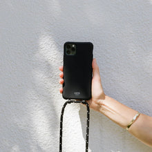 Load image into Gallery viewer, Le Café Noir Black Crossbody Phone Case
