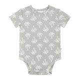 Comfy Bodysuit Short Sleeve - Palm Tree