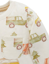 Basic Long Sleeve Tee Long Weekend Print