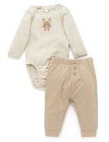 Bunny 2 Piece Set Wheat Melange