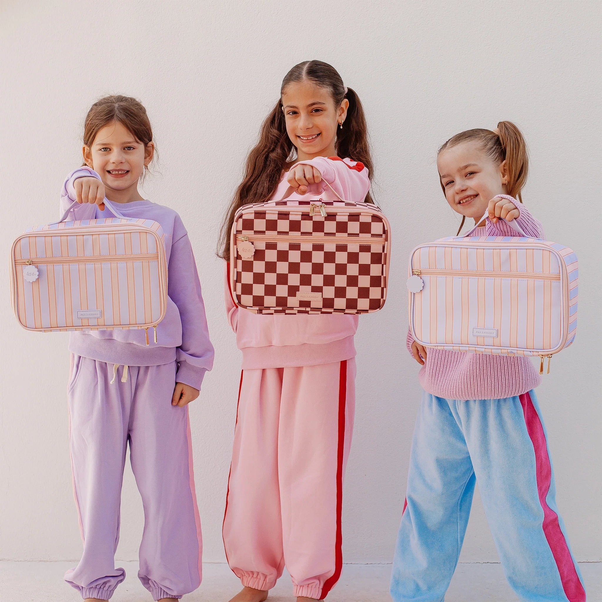 Cherry Check Large Lunch Bag