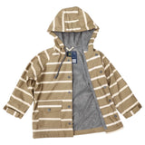 Colour change Stripe Raincoat - Chestnut