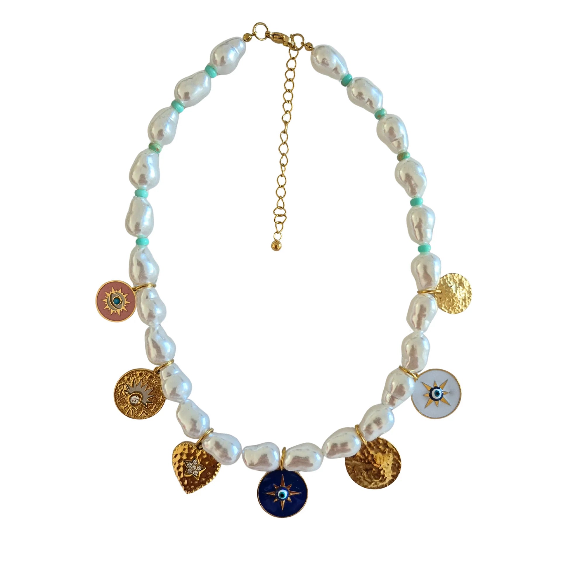 Celestial Charm Pearl Necklace