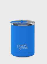 Ceramic Coffee Cup Blue Lagoon Hinged Lid