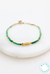 Emma Bracelet - Olive / Gold