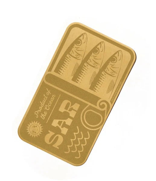 Brass Bookmark - Sardines