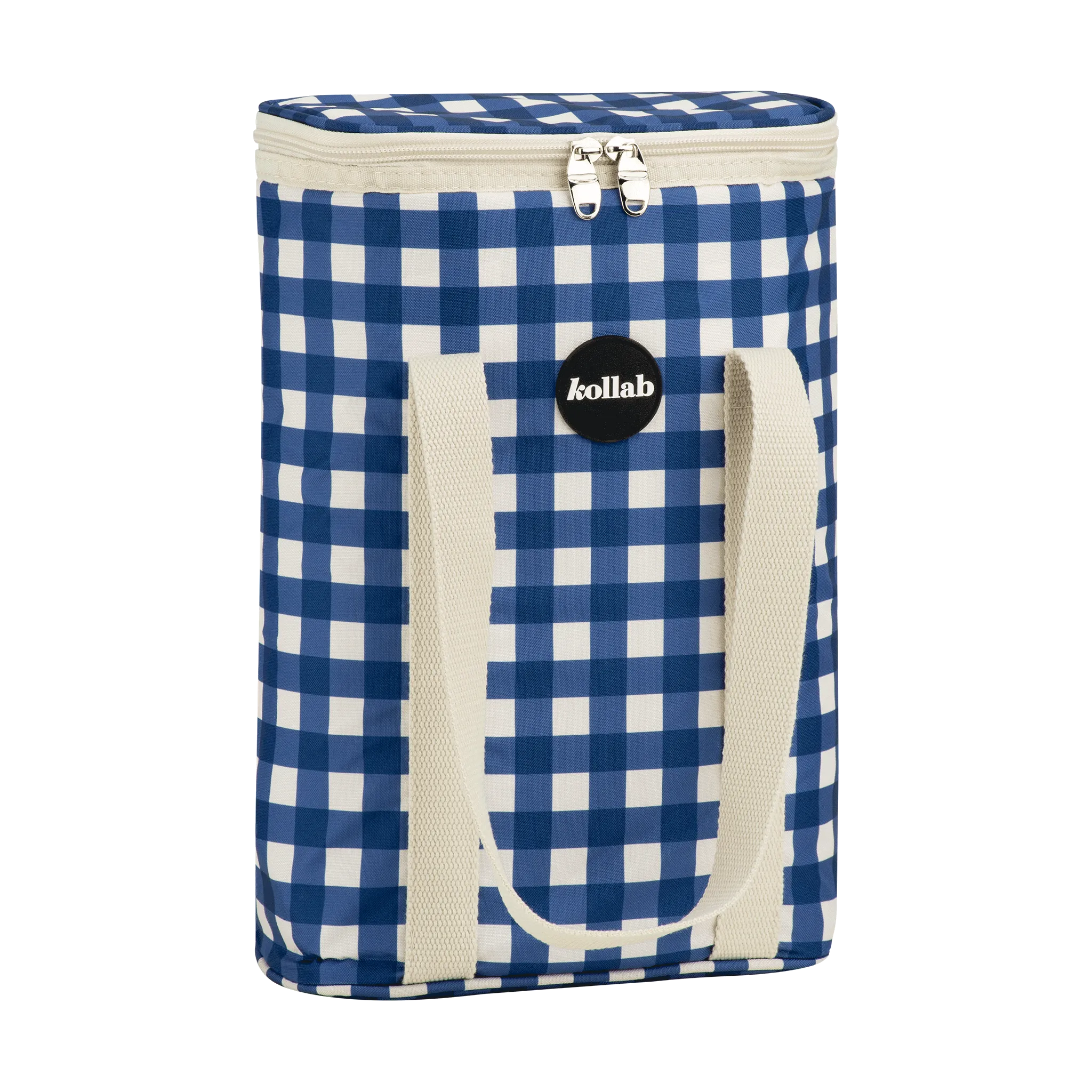 Wine Cooler Bag Blue Check