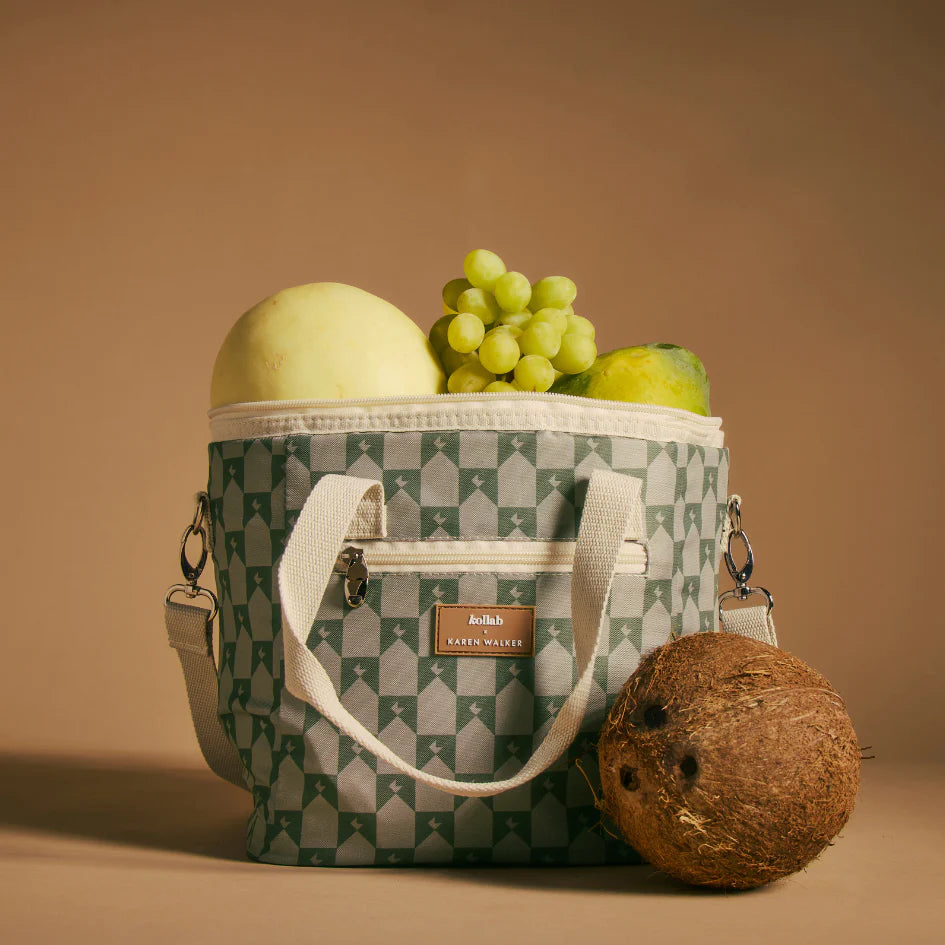 Mini Cooler Kollab x Karen Walker Sage Monogram