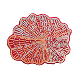 Claudelle Bath Mat - Crimson