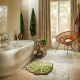 Claudelle Bath Mat - Garnet