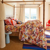 Clarice Cotton Pillowcase Set - Flame