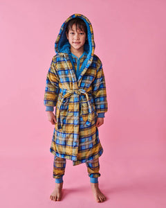 Cosy Tartan Kuddle Kids Robe