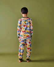 Load image into Gallery viewer, Big Wheels Organic Cotton Long Sleeve Top &amp; Pant Pyjama Set
