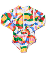 Colour Me Happy Long Sleeve Bathers