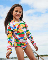 Colour Me Happy Long Sleeve Bathers