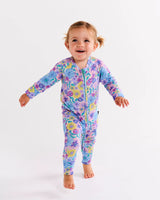 Bunch Of Fun Organic Long Sleeve Zip Romper