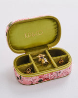 Rose Garden Travel Velvet Jewellery Box