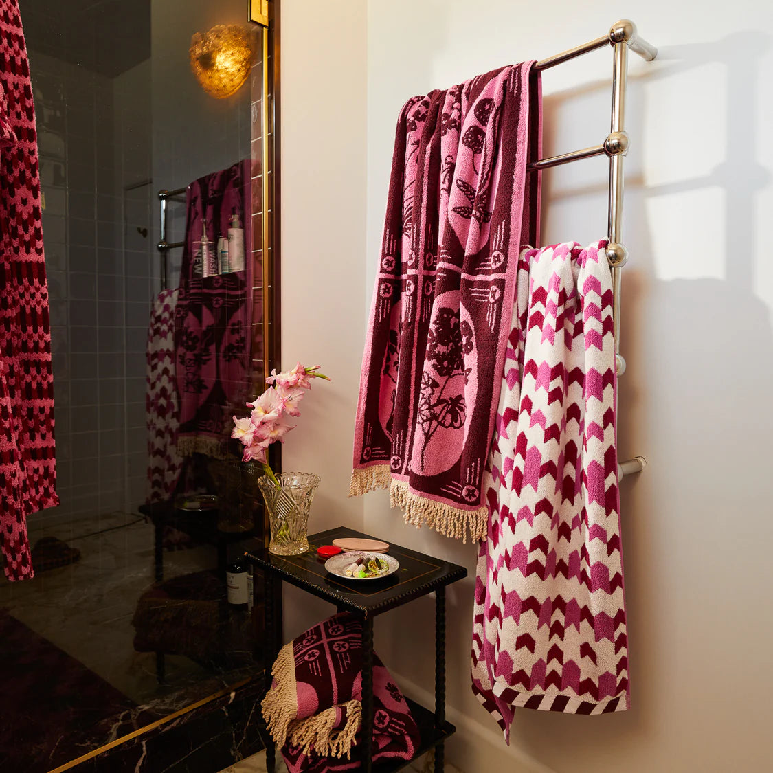 Gigi Bath Sheet - Cosmo Pink