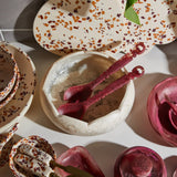 Wilkie Salad Servers - Rhubarb