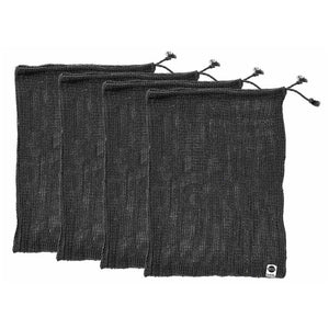 Eco Recycled Charcoal Mesh Produce Bags Set 4
