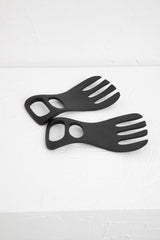 Claw Salad Servers Matte Black
