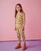 Load image into Gallery viewer, Daisy Bunch Mustard Organic Cotton Pj Set
