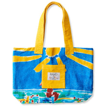 Load image into Gallery viewer, Kip&amp;Co X Ken Done Beach Life Terry Beach Bag
