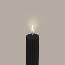 Load image into Gallery viewer, Column Pillar Candles Duo - Black
