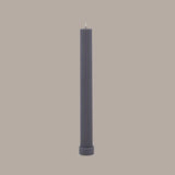 Column Pillar Candle Duo - Grey
