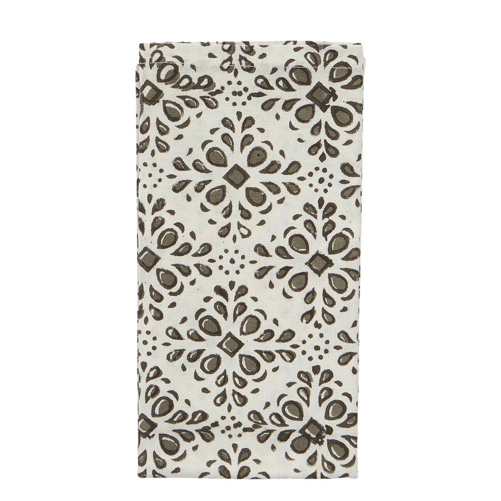 Cyra Lace Print Cotton Napkin Set of 4