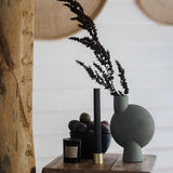 Column Pillar Candles Duo - Black
