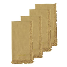 Load image into Gallery viewer, Fray Set of 4 Napkins Dijon
