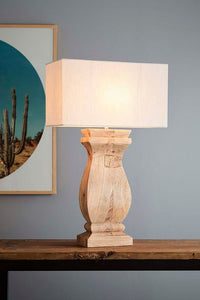 Rectangular Timber Hand Made Lamp