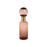 Column Plum Glass Bottle Gold Neck