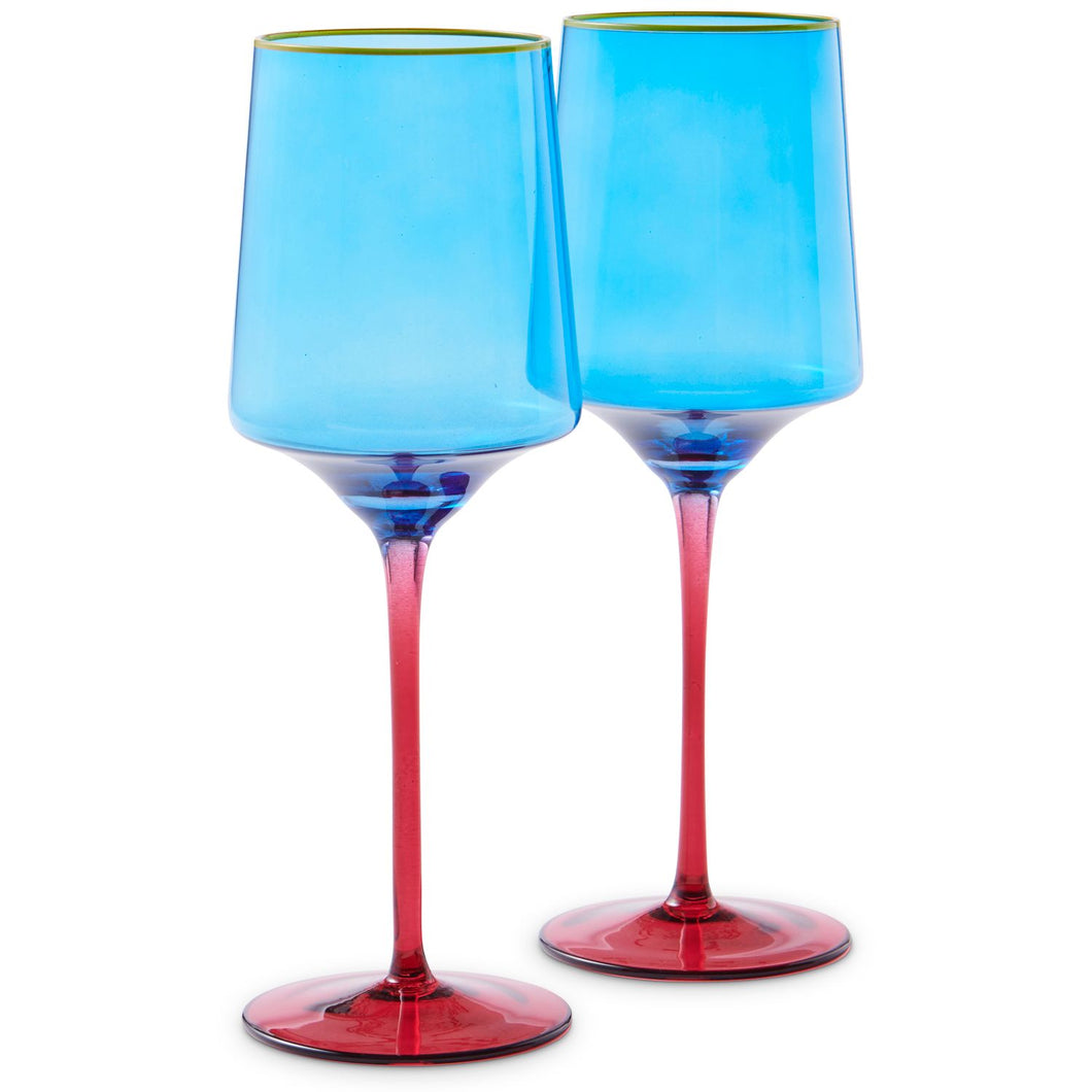 Sapphire Delight Vino Glass 2P Set One Size