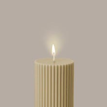 Load image into Gallery viewer, Wide Column Pillar Candle - Honey
