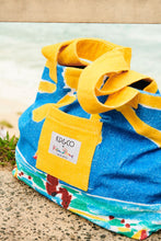 Load image into Gallery viewer, Kip&amp;Co X Ken Done Beach Life Terry Beach Bag
