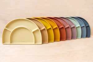 Silicone Divided Plate Available in 4 Colours