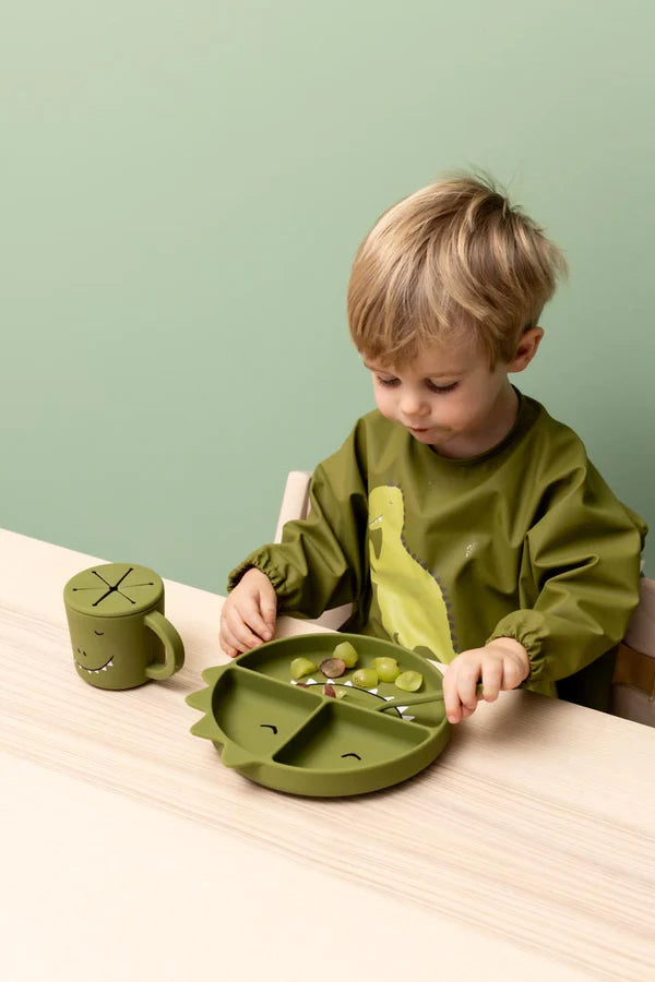 Waterproof Long Sleeve Bib - Mr. Dino